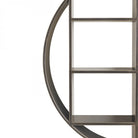 Belvedere Black Shelving Mirror Small by Libra Interiors