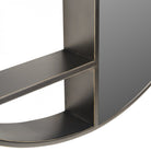 Belvedere Black Shelving Mirror Small by Libra Interiors