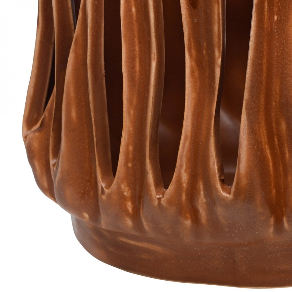 Denton Reactive Glaze Candleholder by Libra Interiors