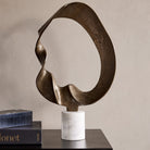 Kentford Sculpture on Marble Base Small by Libra Interiors