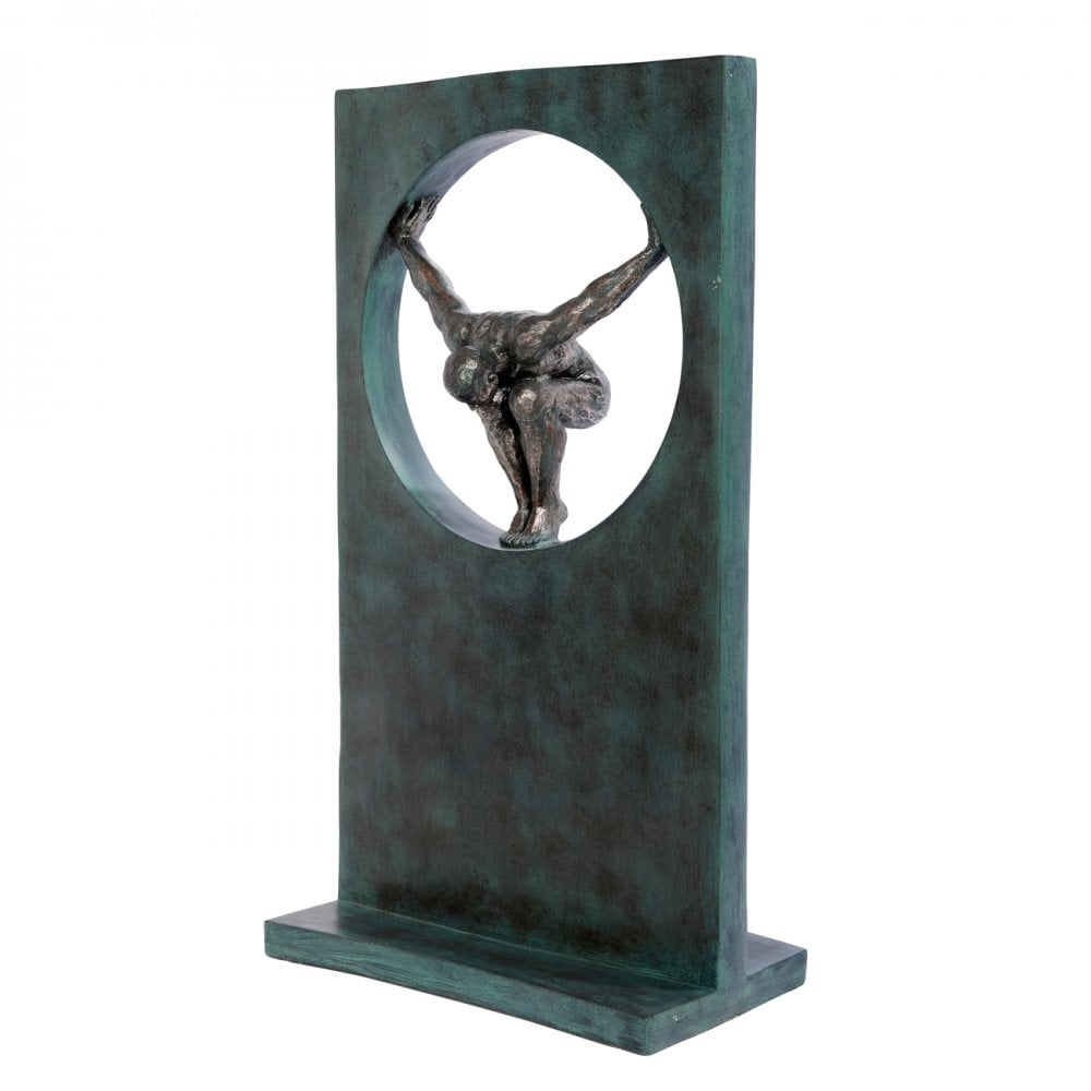 Precision Diver Antique Bronze Sculpture by Libra Interiors