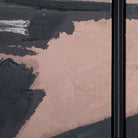Hand Finished Impasto Brushstrokes Taupe Set of 2 Framed Canvas Wall Art by Libra Interiors