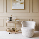 Belvedere Aged Gold Drinks Trolley by Libra Interiors