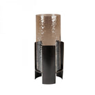 Belvedere Black Ribbed Hurricane - Large by Libra Interiors