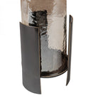 Belvedere Black Ribbed Hurricane - Large by Libra Interiors