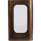 Thorpe Metal and Glass Hurricane Small 28cm by Libra Interiors