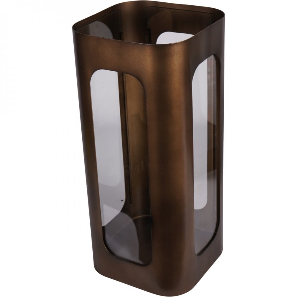 Thorpe Metal and Glass Hurricane Medium 53cm by Libra Interiors