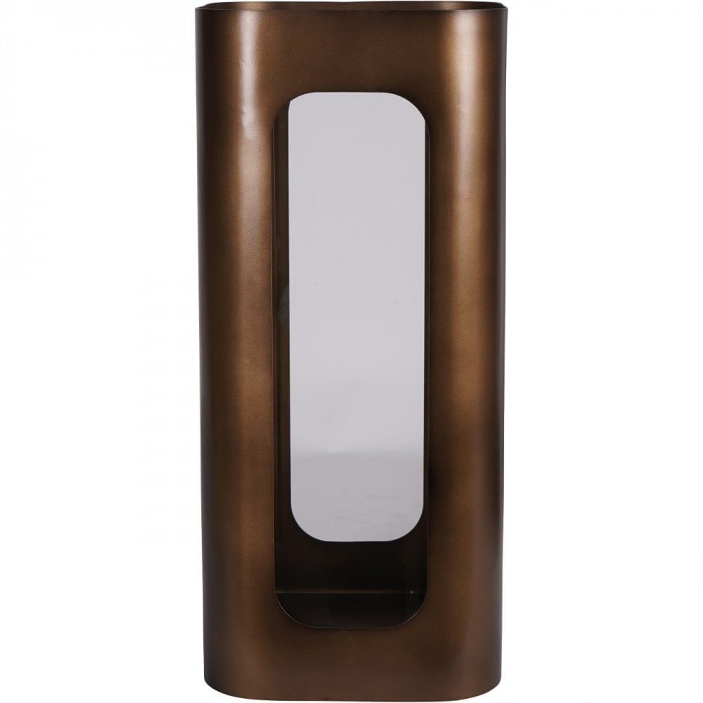 Thorpe Metal and Glass Hurricane Medium 53cm by Libra Interiors