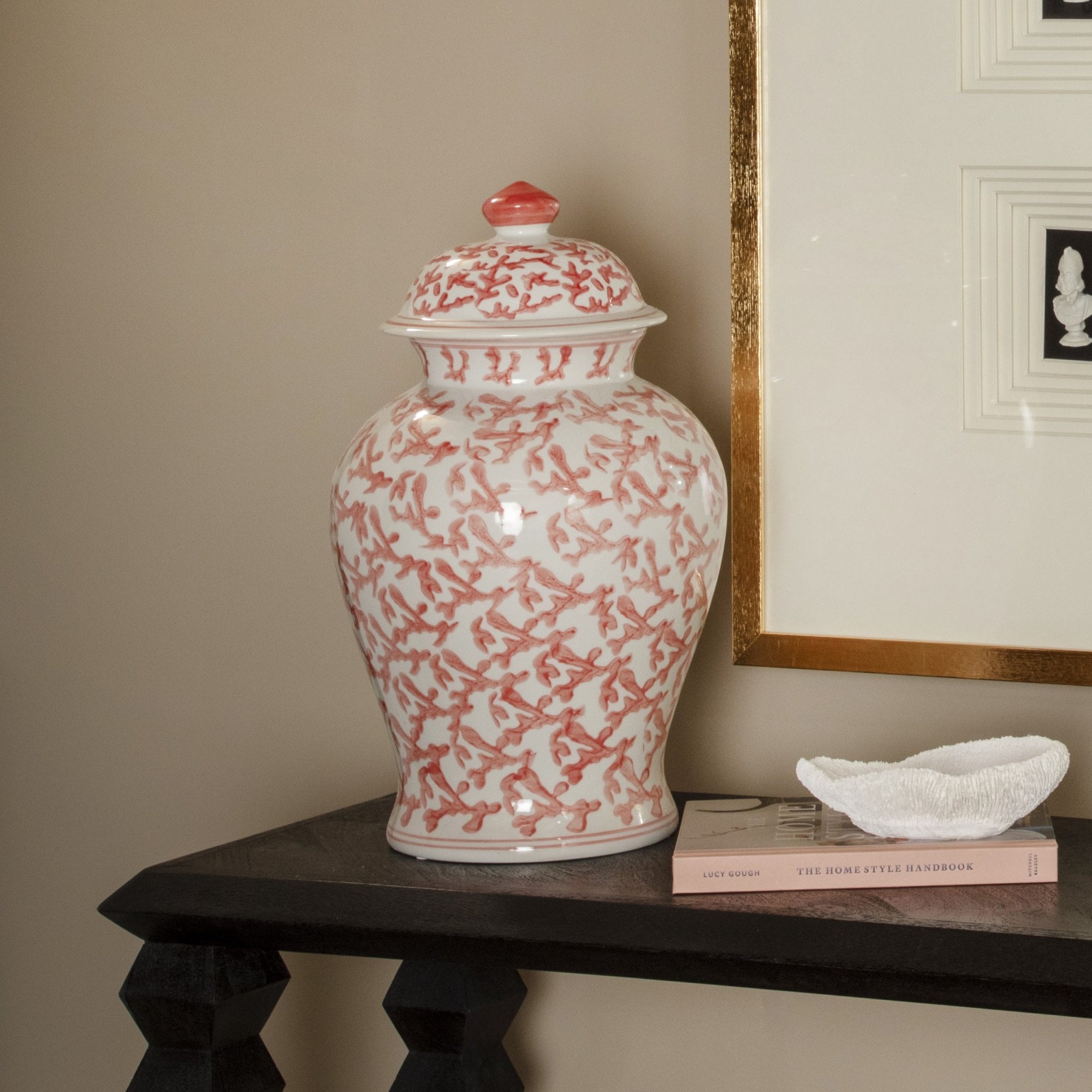 Coral Patterned Lidded Ginger Jar by Kensington