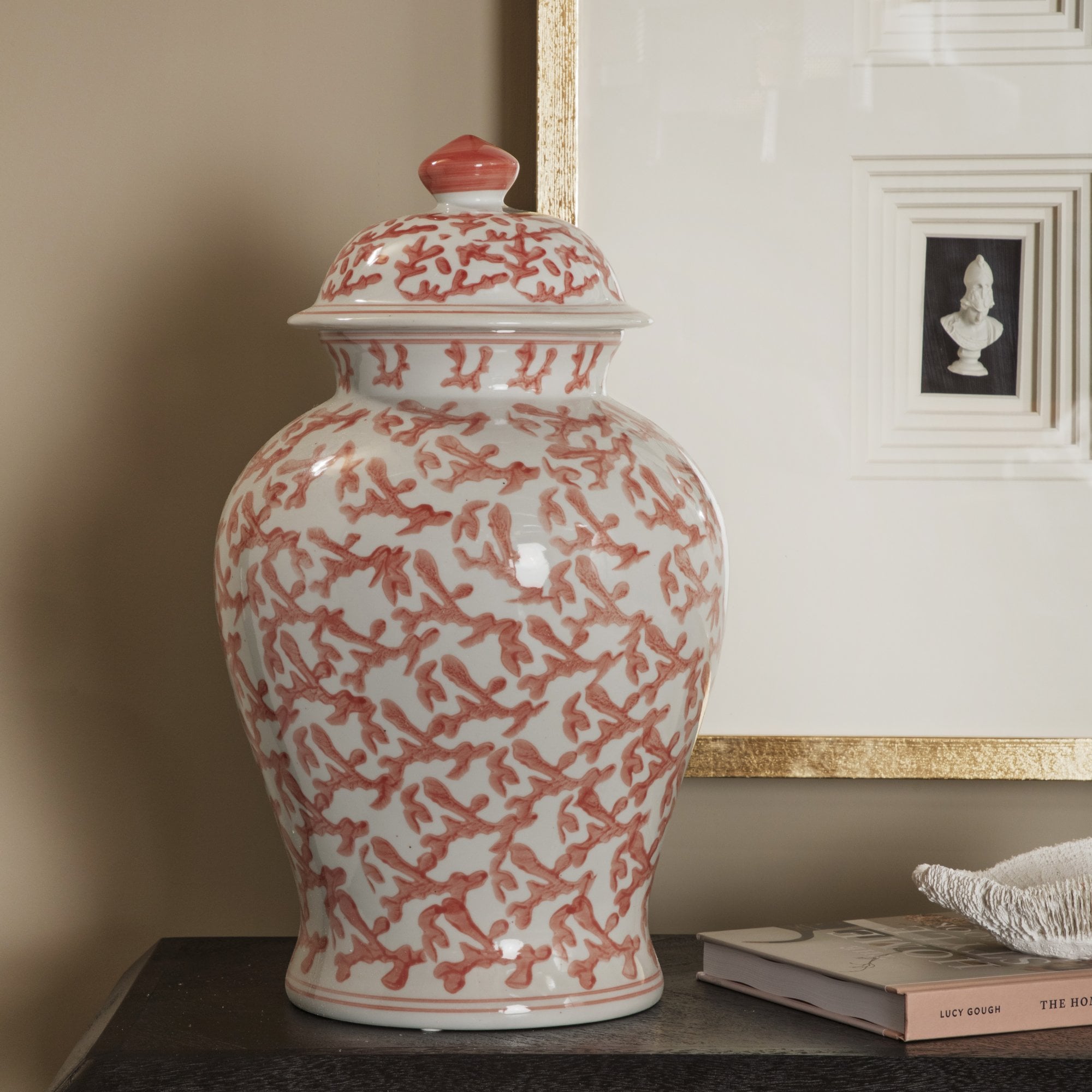 Coral Patterned Lidded Ginger Jar by Kensington