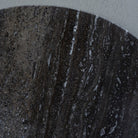 Clifton II Charcoal Black & Dark Travertine Coffee Table Small 60cm by Libra Interiors