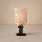 Fioria Vase - Light Yellow & Black Glass by Liang & Eimil