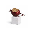 Orano Sculpture - Red Metal/White Marble by Liang & Eimil