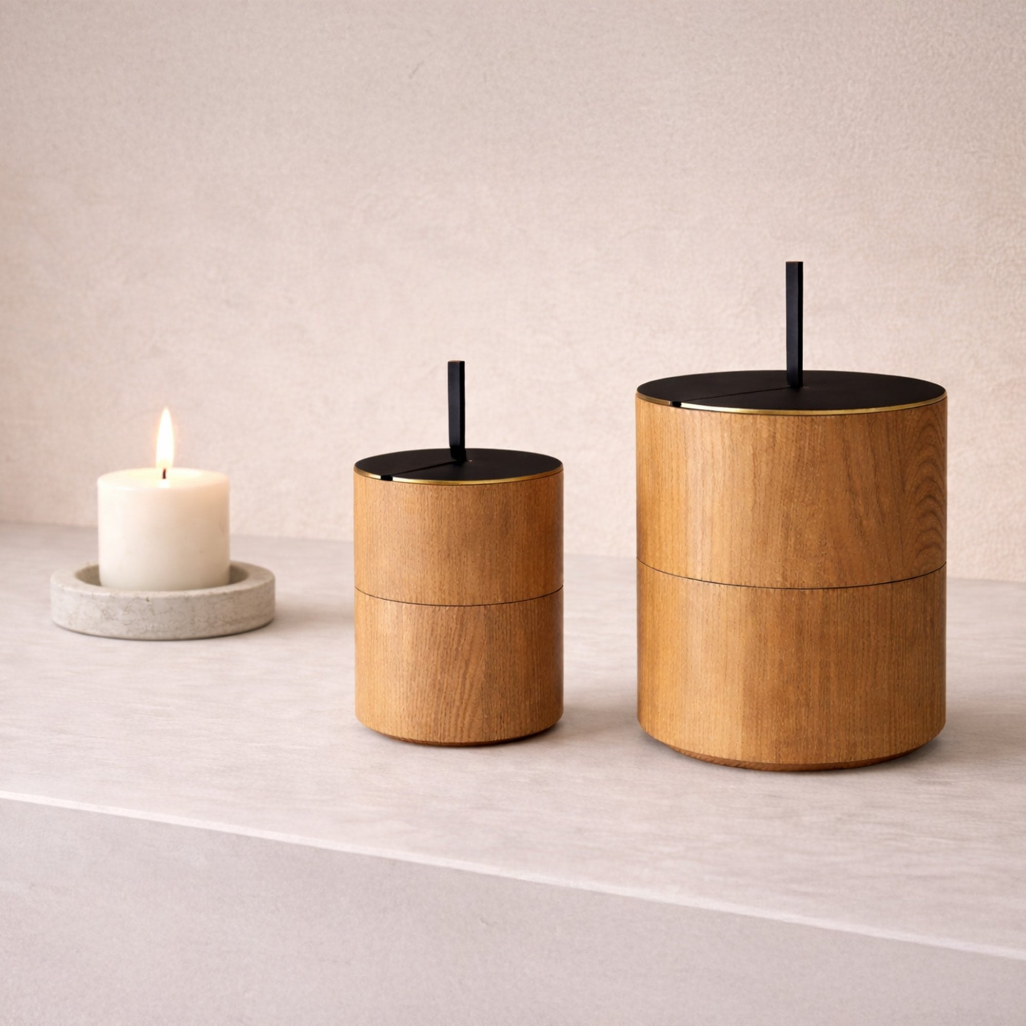 Savina Large Box - Brown Wood/Metal by Liang & Eimil