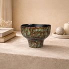 Lamira Brown & Turquoise Glazed Ceramic Bowl by Liang & Eimil