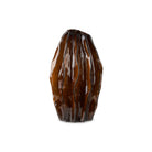 Taviano Dark Caramel Glass Sculpture by Liang & Eimil