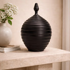 Nivora Charcoal Ceramic Jar by Liang & Eimil