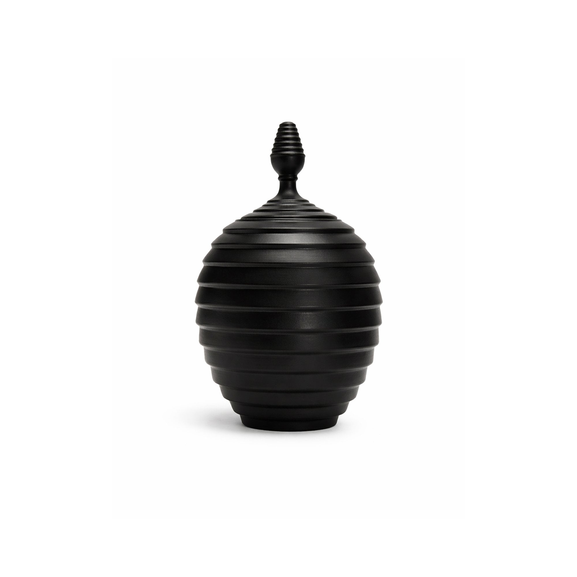 Nivora Charcoal Ceramic Jar by Liang & Eimil