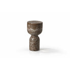 Tasso Dark Brown Marble Candle Holder by Liang & Eimil