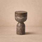 Tasso Dark Brown Marble Candle Holder by Liang & Eimil
