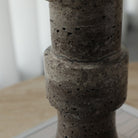 Tasso Dark Brown Marble Candle Holder by Liang & Eimil