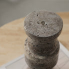 Tasso Dark Brown Marble Candle Holder by Liang & Eimil