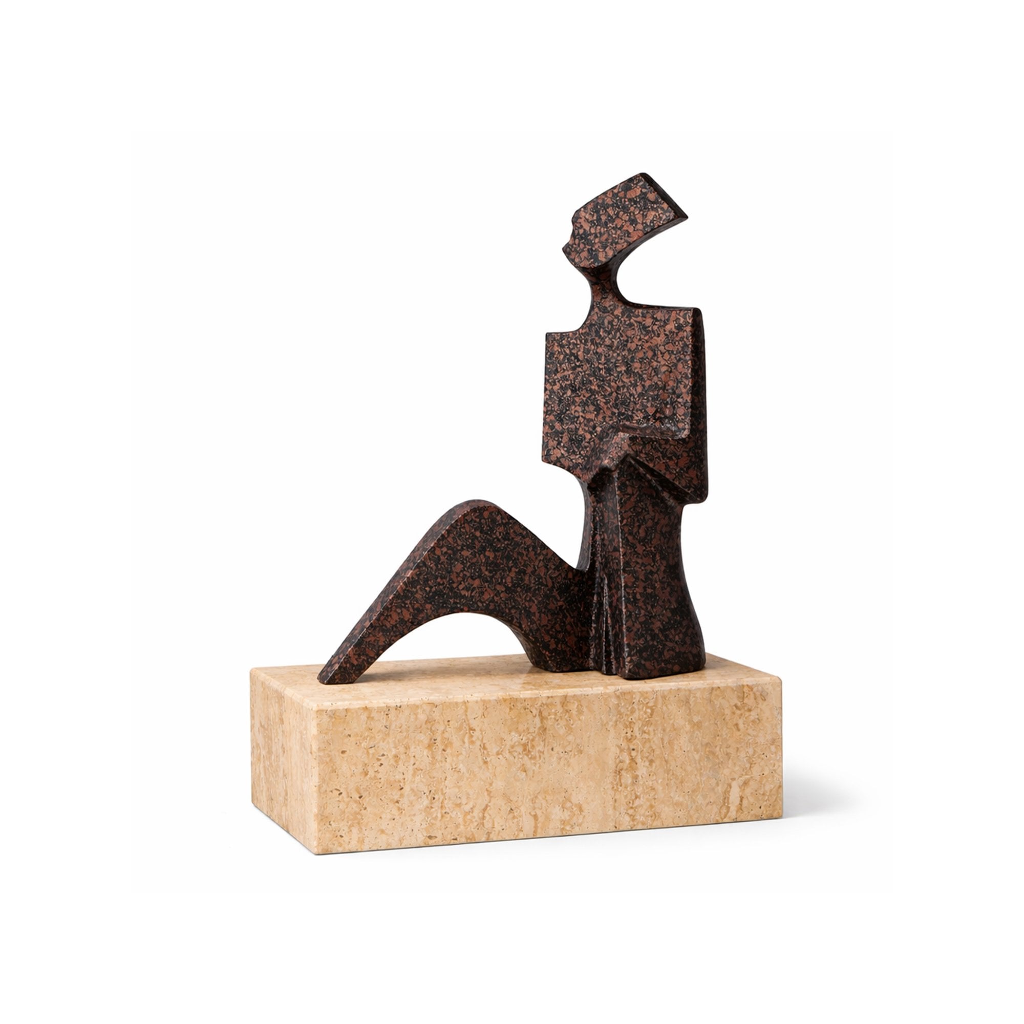 Cassia Speckled Black Bronze Effect Sculpture by Liang & Eimil