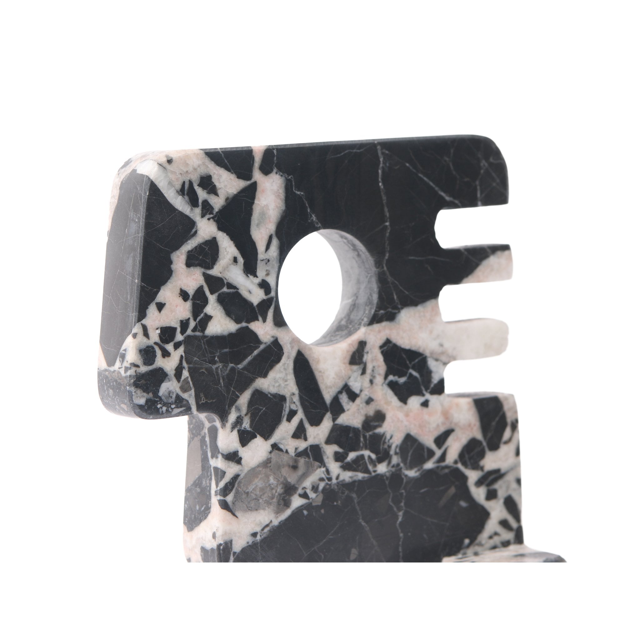 Cortex Black Marble Bookends by Liang & Eimil