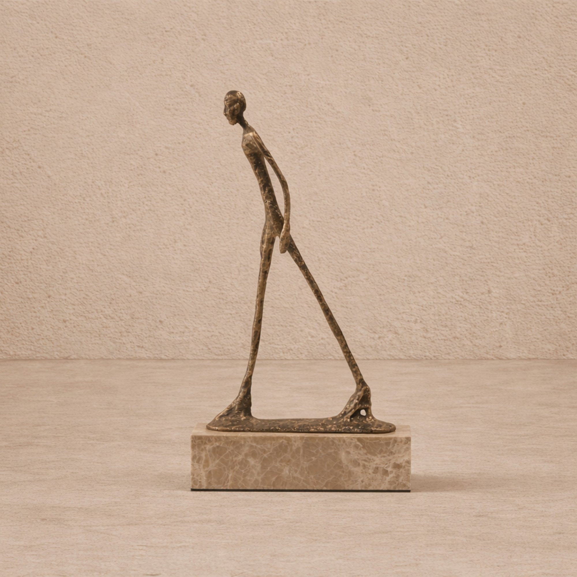 Stride Gold Bronze Sculpture by Liang & Eimil