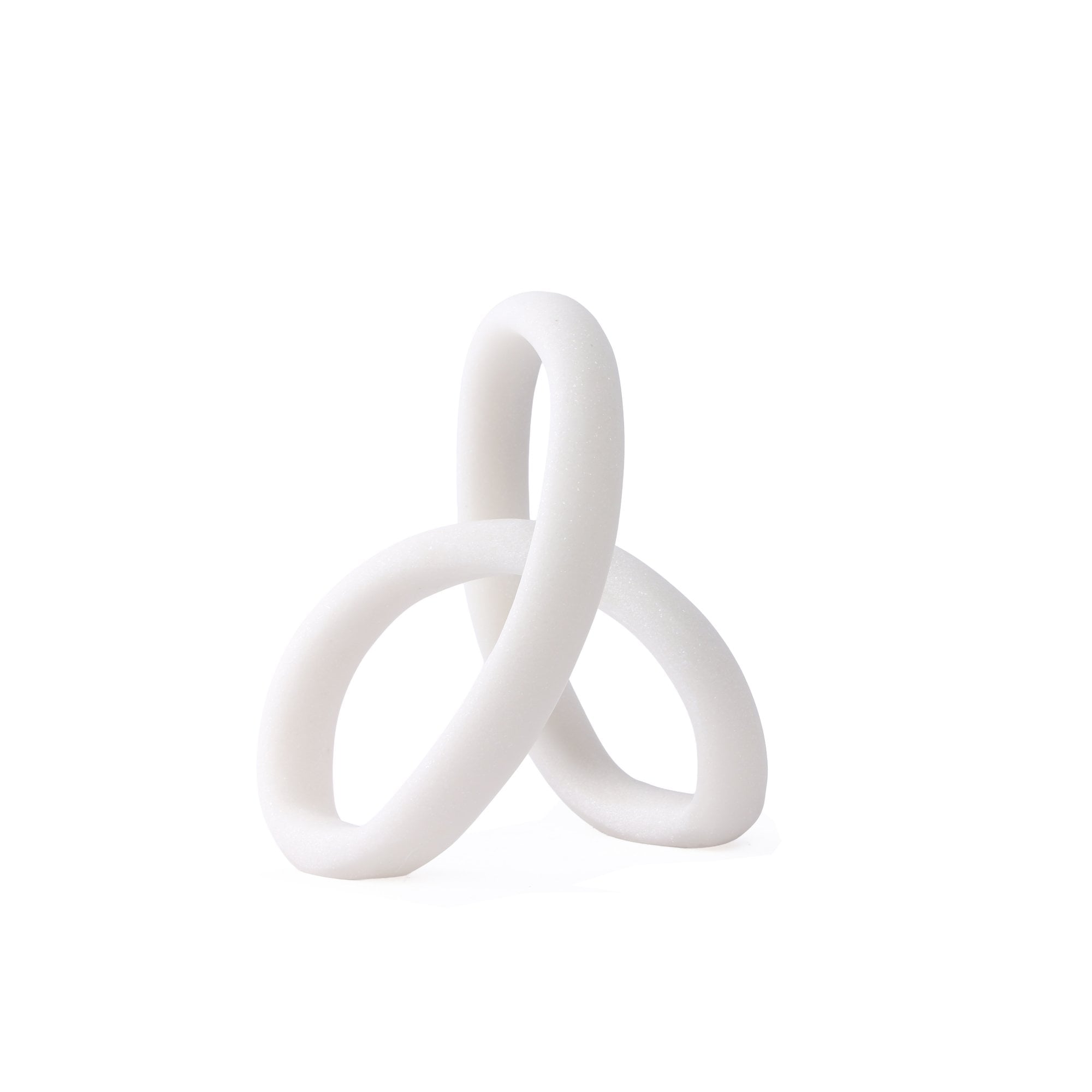 Loop White Marble Effect Sculpture by Liang & Eimil