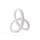 Loop White Marble Effect Sculpture by Liang & Eimil