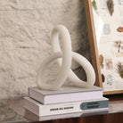 Loop White Marble Effect Sculpture by Liang & Eimil