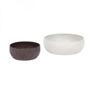 Samui White Stonewash Tall Bowl Medium by Libra Interiors