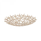 Seaside Starfish Beige Stonewash Shallow Bowl by Libra Interiors