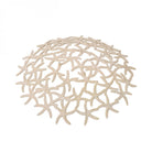 Seaside Starfish Beige Stonewash Shallow Bowl by Libra Interiors