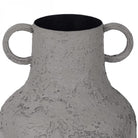 Alora Brown Textured Metal Vase Tall by Libra Interiors