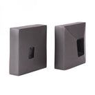 Geo Antique Lead Aluminium Set of 2 Bookends by Libra Interiors