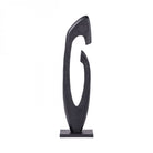 Axis Black Aluminium Sculpture 117cm by Libra Interiors