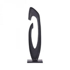 Axis Black Aluminium Sculpture 117cm by Libra Interiors