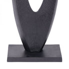 Axis Black Aluminium Sculpture 117cm by Libra Interiors