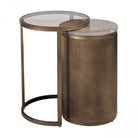 Belvedere Royal Gold Nesting Side Tables Set of 2 by Libra Interiors