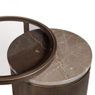 Belvedere Royal Gold Nesting Side Tables Set of 2 by Libra Interiors