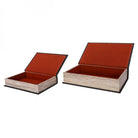 Dark Set of 2 Book Boxes by Libra Interiors
