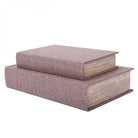 Grey Set of 2 Book Boxes by Libra Interiors