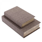 Grey Set of 2 Book Boxes by Libra Interiors