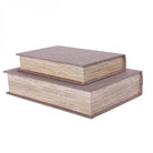 Grey Set of 2 Book Boxes by Libra Interiors