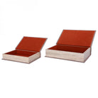 Grey Set of 2 Book Boxes by Libra Interiors