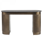 Belvedere Royal Gold & Brown Study Desk by Libra Interiors