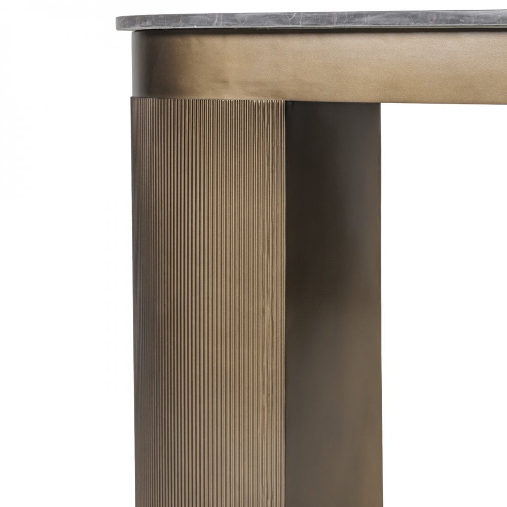 Belvedere Royal Gold & Brown Study Desk by Libra Interiors