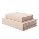 Cream Set of 2 Book Boxes by Libra Interiors